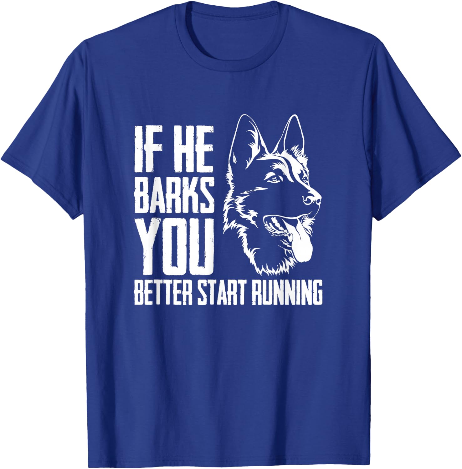 K9 Unit Thin Blue Line - German Shepherd Police Dog T-Shirt - T-Shirt | Royal