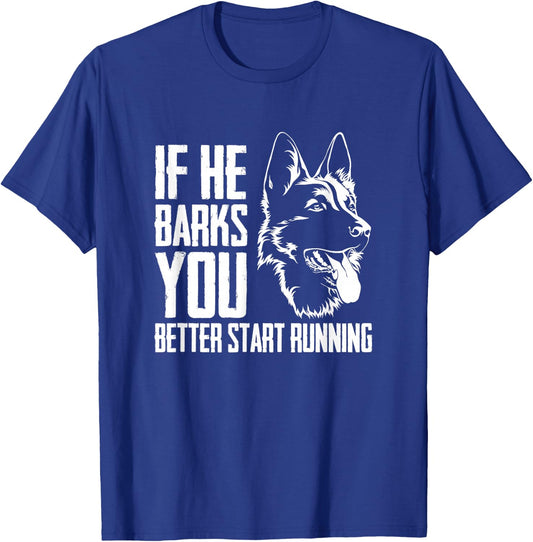 K9 Unit Thin Blue Line - German Shepherd Police Dog T-Shirt - T-Shirt | Royal