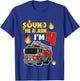 Kids Sound The Alarm I'm 4 Little Firefighter 4rd Birthday T-Shirt - T-Shirt | Royal