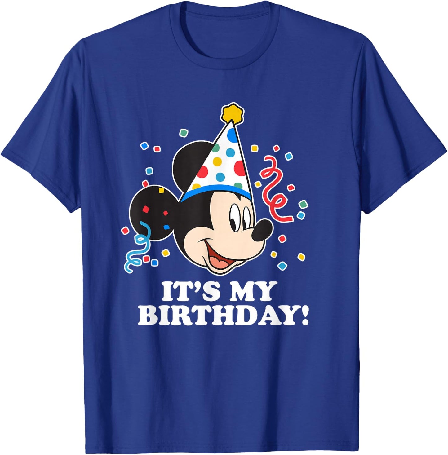 Disney Mickey Mouse It's My Birthday T-Shirt - T-Shirt | Royal