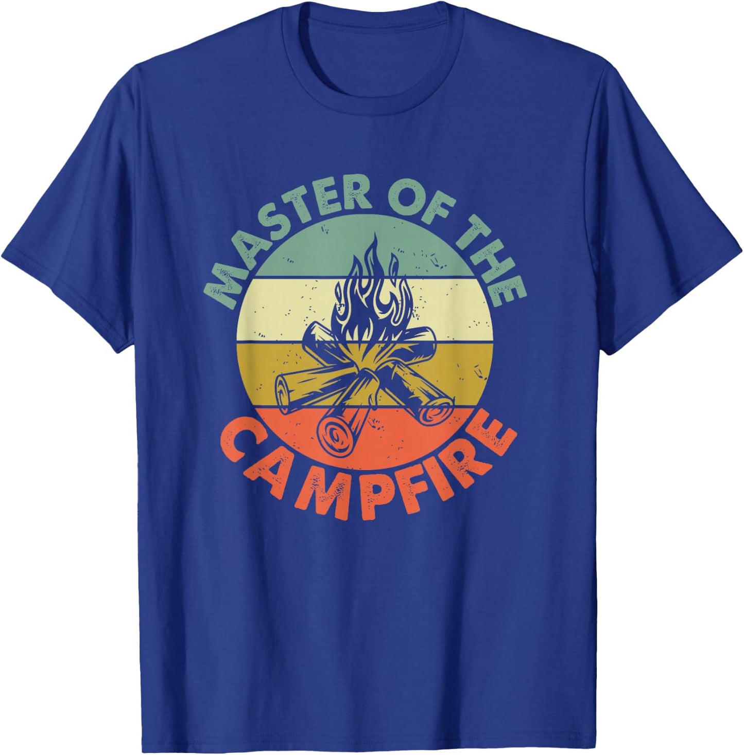 Master of The Campfire Dad Camping Shirt Camping Dad Gift T-Shirt - T-Shirt | Royal