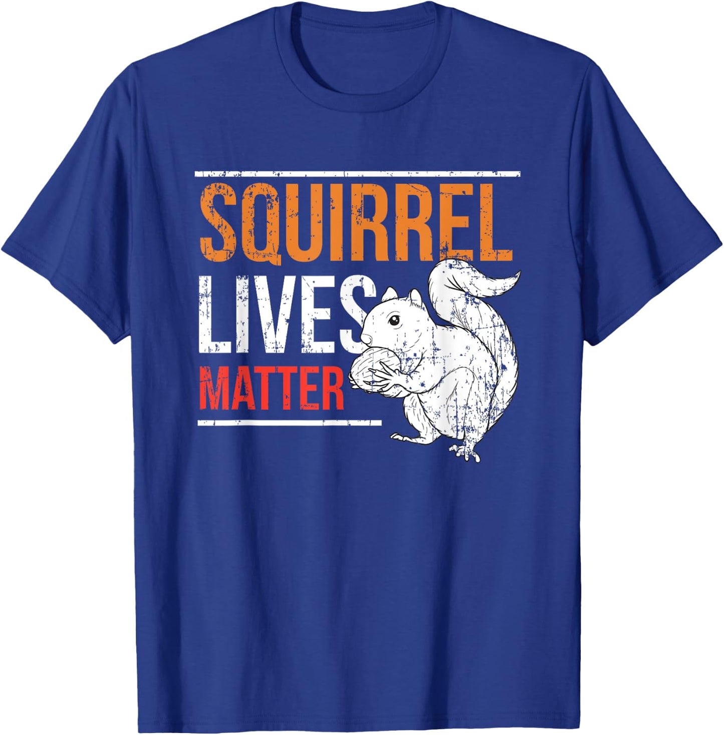 Funny Vintage Squirrel Lives Matter Gift Women Kids T-Shirt - T-Shirt | Royal