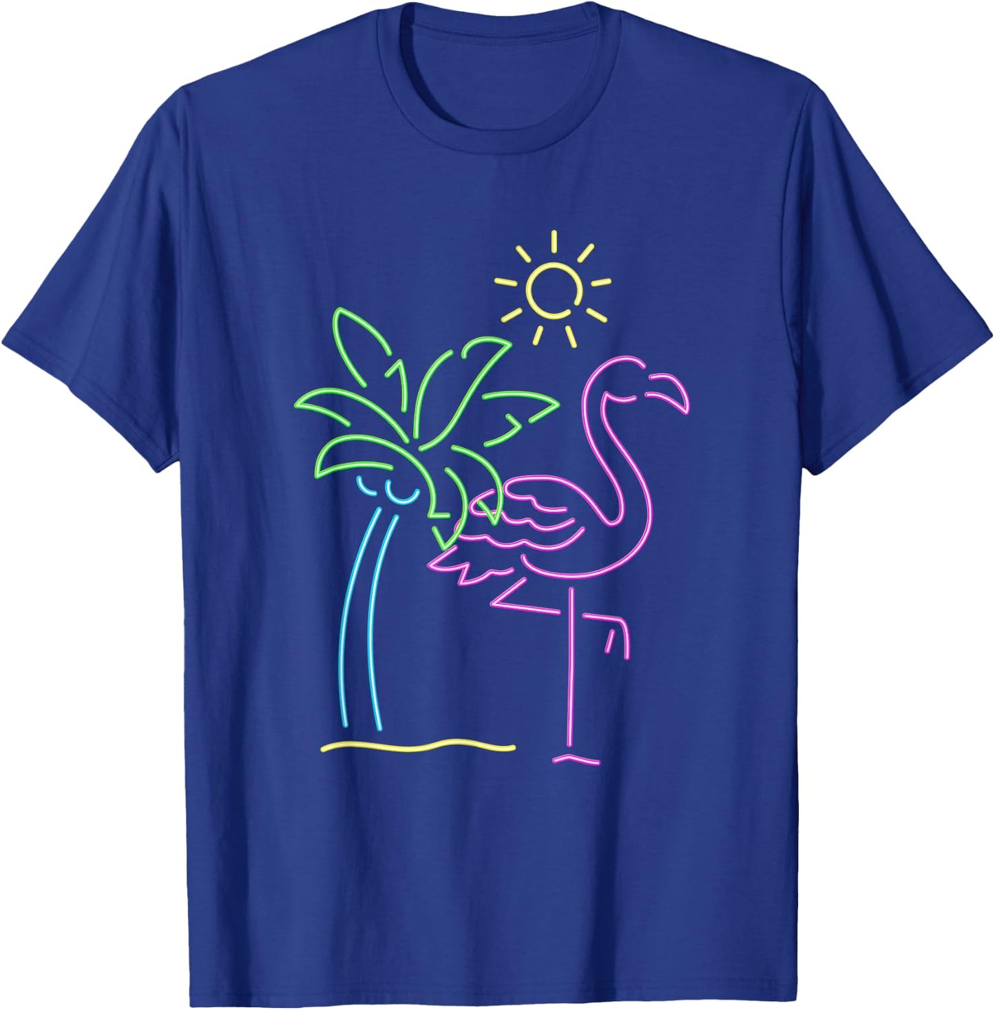 Travel Flamingo T-Shirt - T-Shirt | Royal
