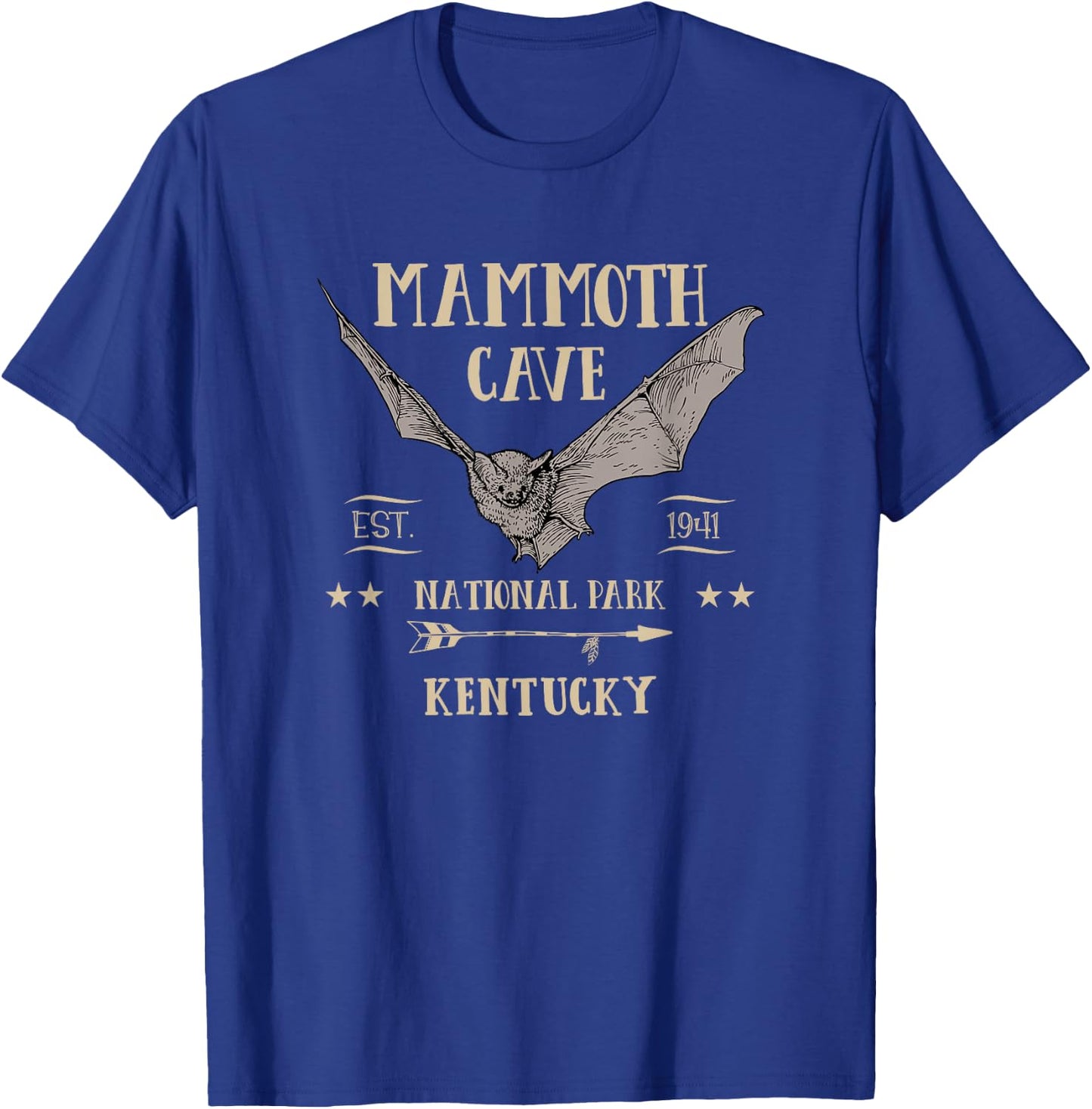 MAMMOTH CAVE NATIONAL PARK Bat Kentucky tourist souvenir T-Shirt - T-Shirt | Royal