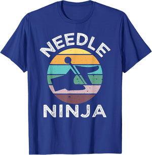 Needle Ninja Acupuncture Vintage Acupuncturist Idea T-Shirt - T-Shirt | Royal