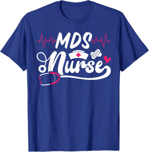 Cute MDS Nurse Stethoscope T-Shirt - T-Shirt | Royal
