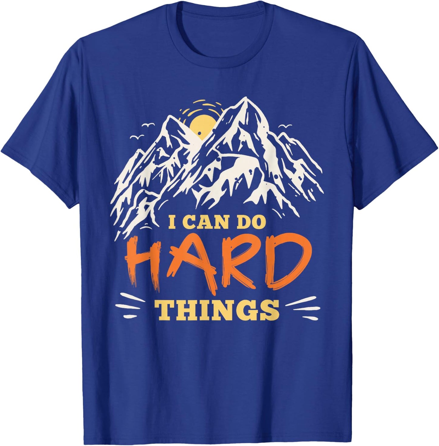 I Can Do Hard Things Positive Kids Mindset T-Shirt - T-Shirt | Royal