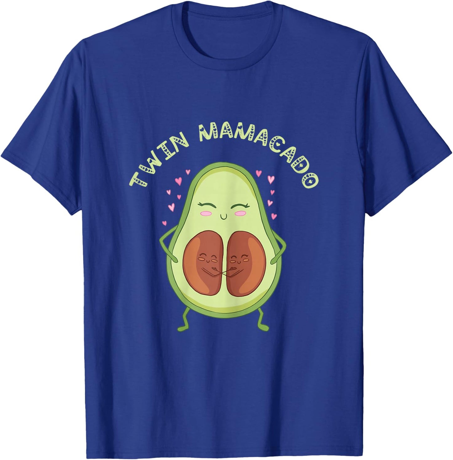 Twin Mamacado Cute Avocado Mama Fruit Pregnancy Pregnant Mom T-Shirt - T-Shirt | Royal