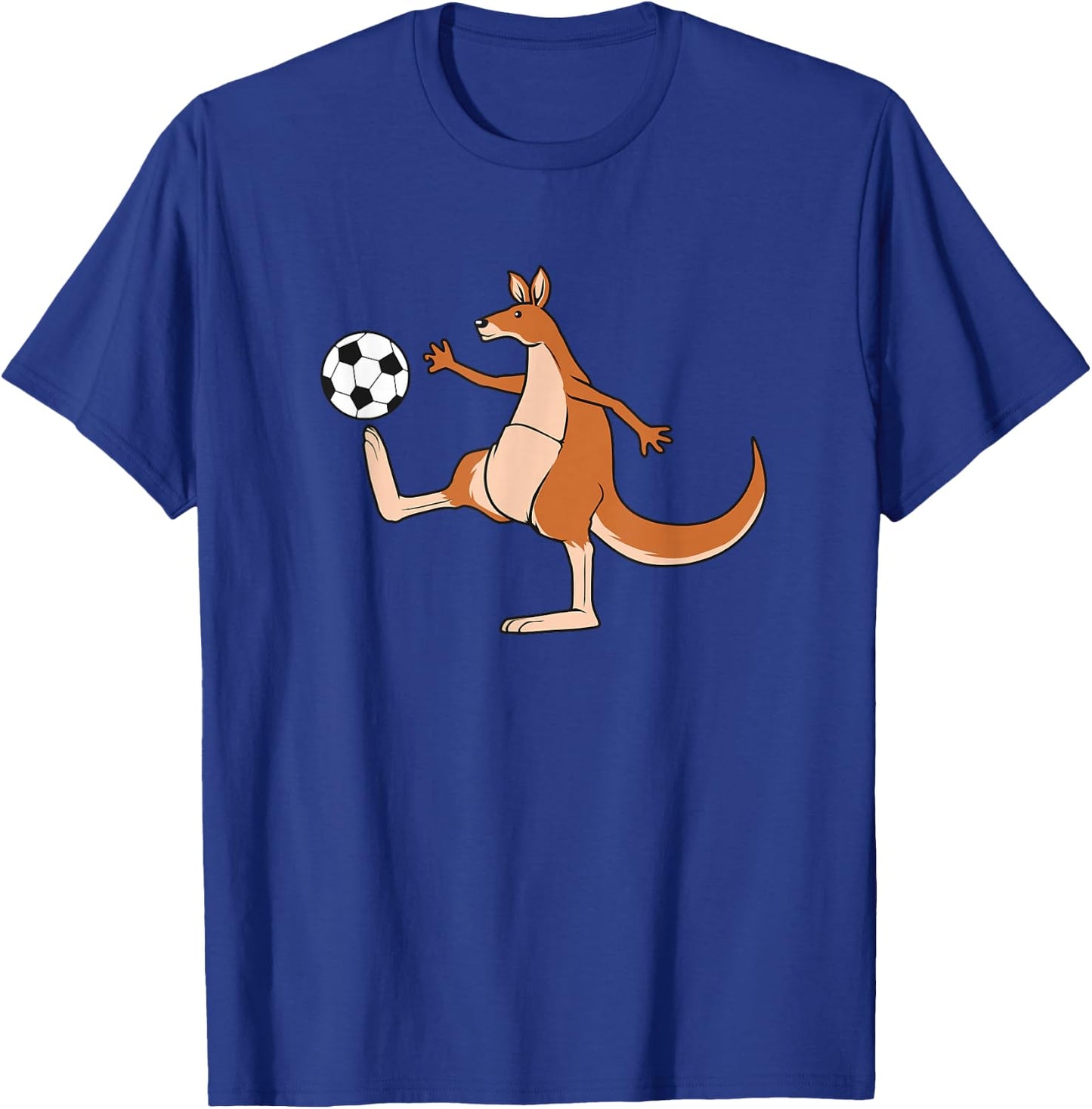 Soccer Player Kangaroo Australian Outback T-Shirt - T-Shirt | Royal