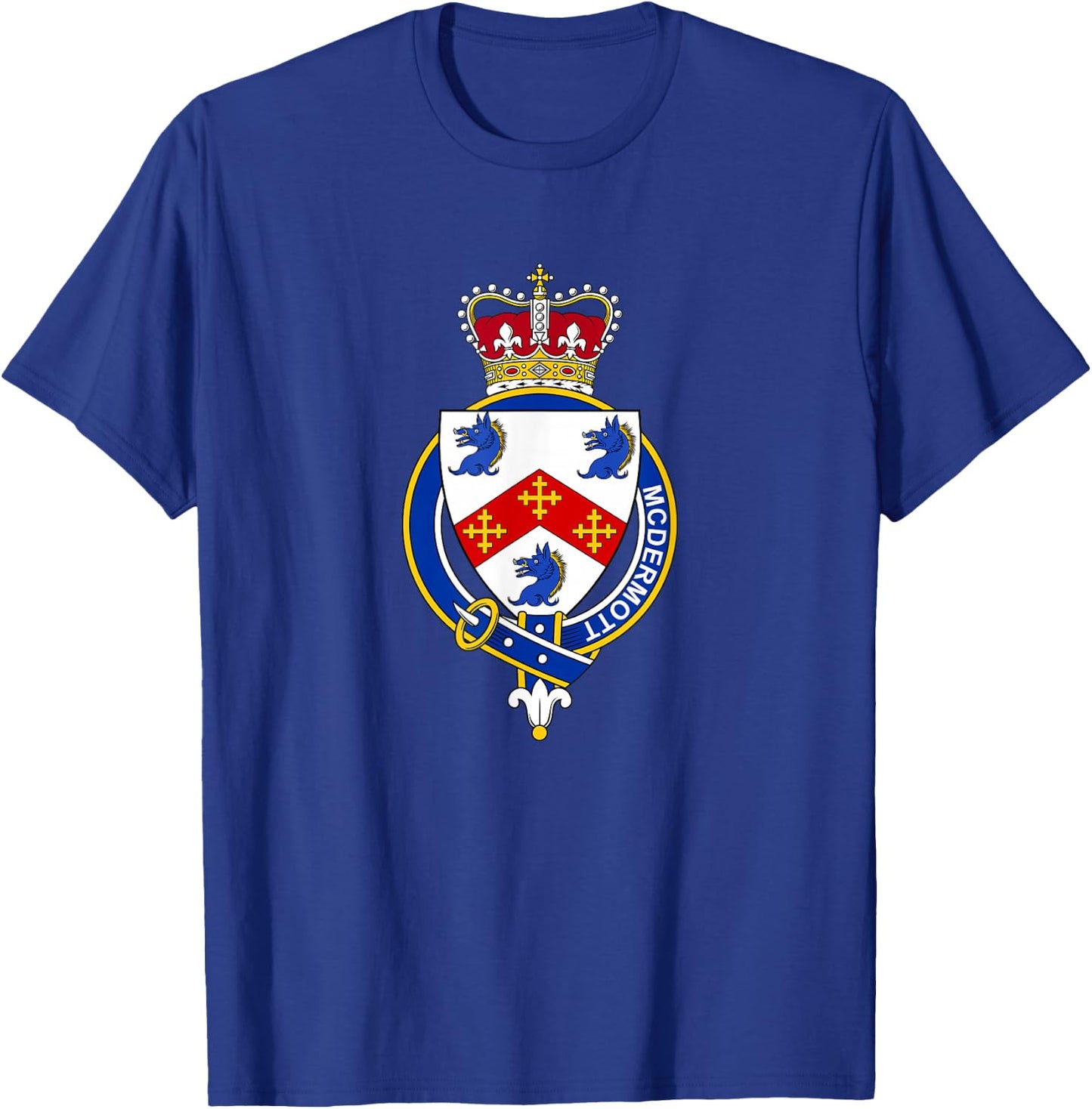 McDermott Coat of Arms - Family Crest T-Shirt - T-Shirt | Royal
