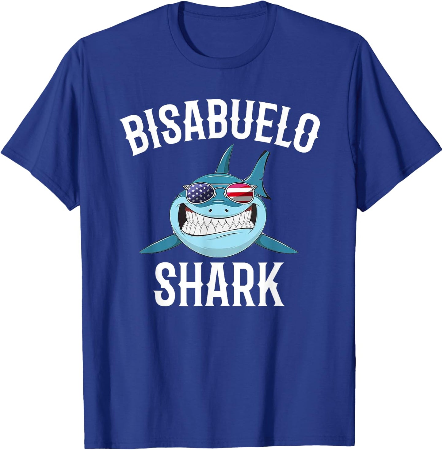 4th Of July Bisabuelo Shark Spanish Great Grandpa Patriotic Men T-Shirt - T-Shirt | Royal