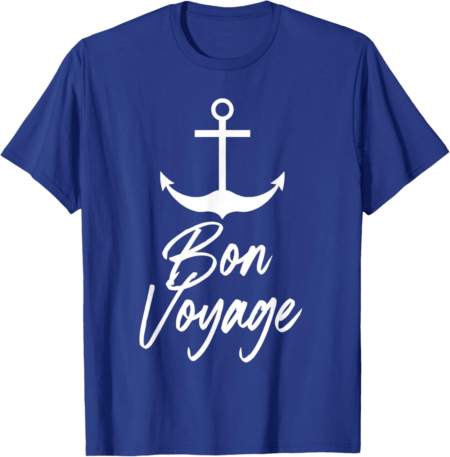 Nautical Bon Voyage anchor T-Shirt - T-Shirt | Royal