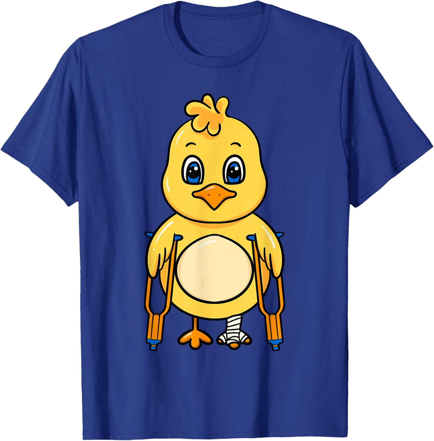 Chicken Broken Bones Foot Leg Injury Recovery Rehab Gift T-Shirt - T-Shirt | Royal
