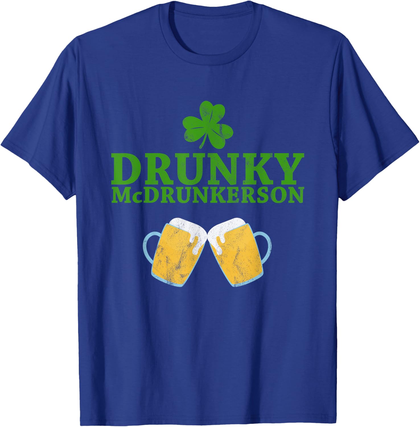 Drunky McDrunkerson Funny St. Patrick's Day Drinking T-Shirt - T-Shirt | Royal
