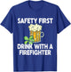 St. Patricks Day Firefighter T-Shirt - T-Shirt | Royal