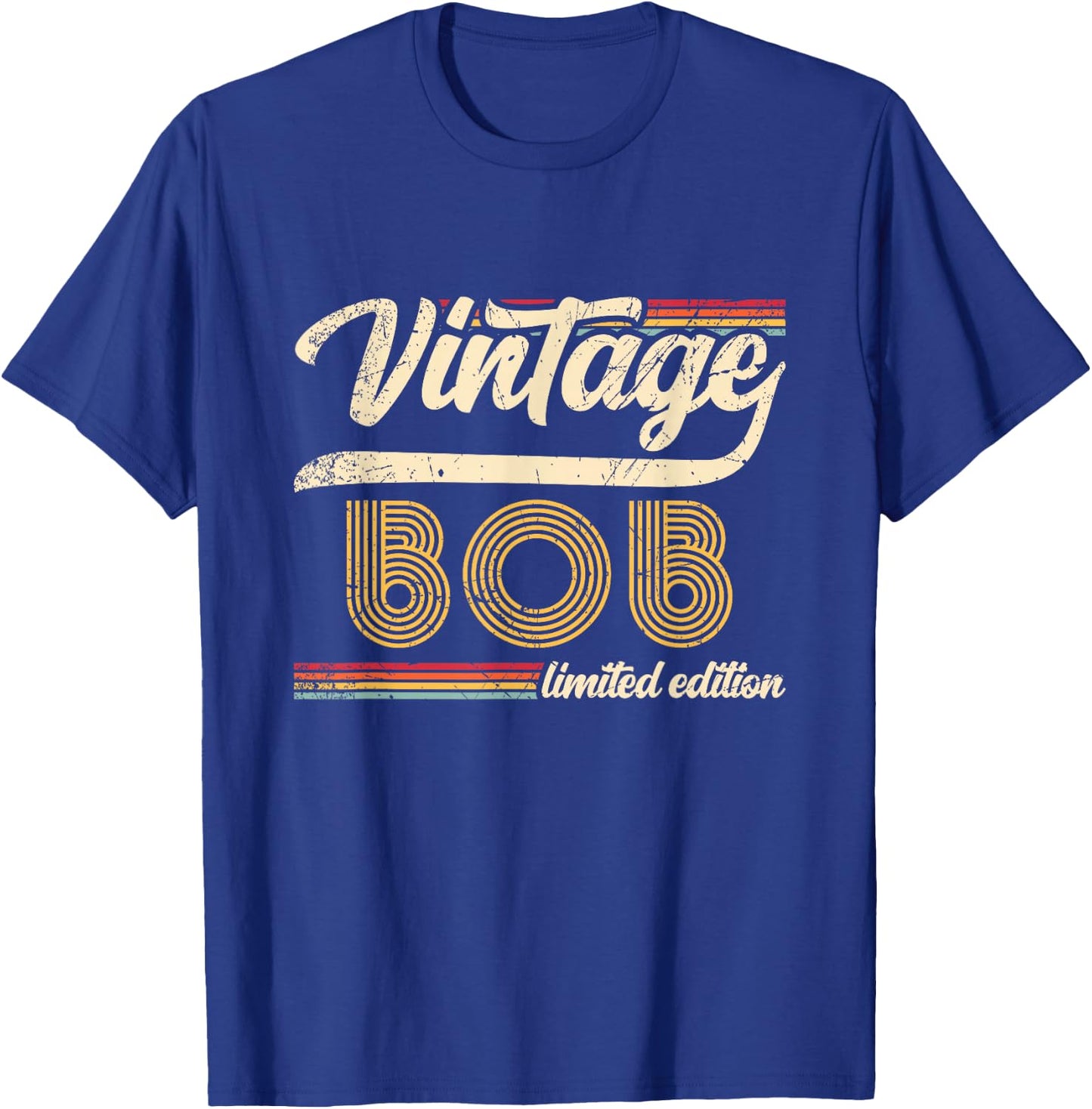 Classic Personalized Vintage Bob Limited edition Men T-Shirt - T-Shirt | Royal