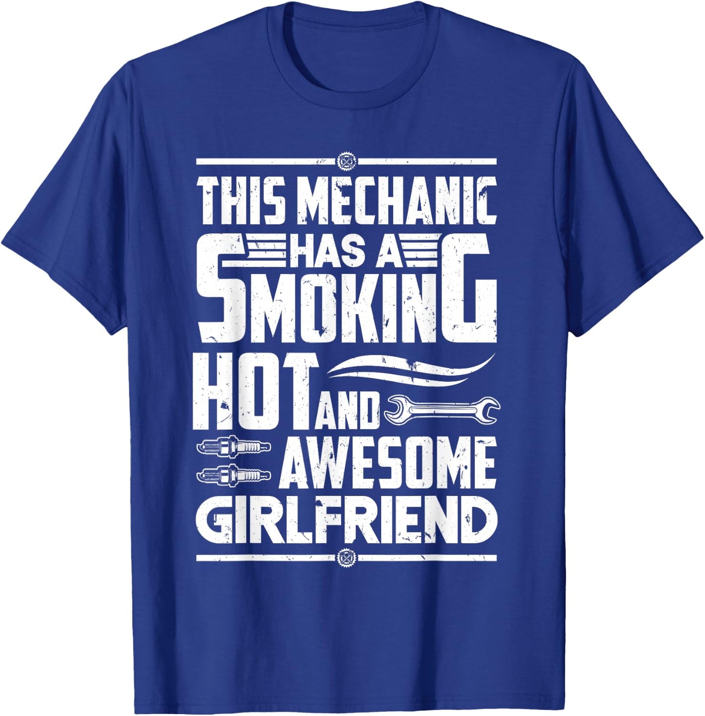 Diesel Car Mechanic Mechanic Has Girlfriend Boyfriend T-Shirt - T-Shirt | Royal