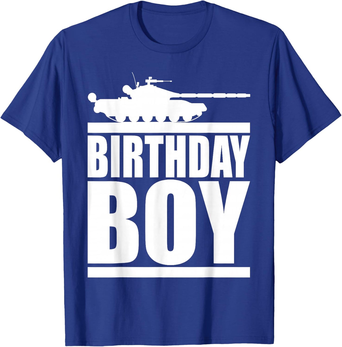Army Party Birthday Boy Shirt Kids Military Tank Boys T-Shirt - T-Shirt | Royal