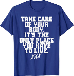 Take Care Of Your Body Straight Edge Forever Edger Life XXX T-Shirt - T-Shirt | Royal