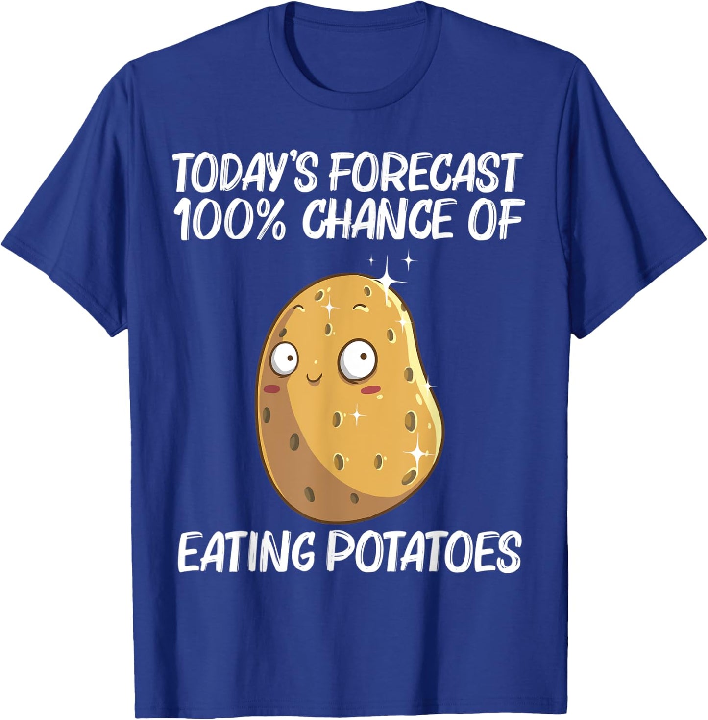 Cute Potato Gift Women Vegetable Baked Potato Lovers T-Shirt - T-Shirt | Royal