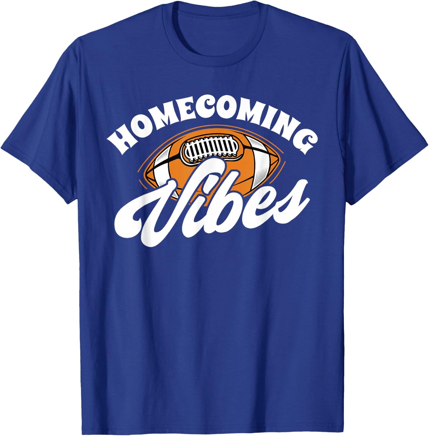 Homecoming Vibes American Football Game Schooling T-Shirt - T-Shirt | Royal
