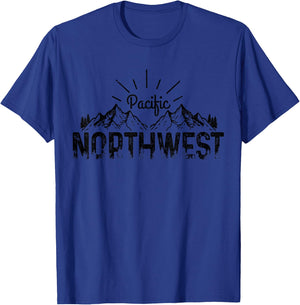 Pacific Northwest PNW Oregon Washington USA America Souvenir T-Shirt - T-Shirt | Royal