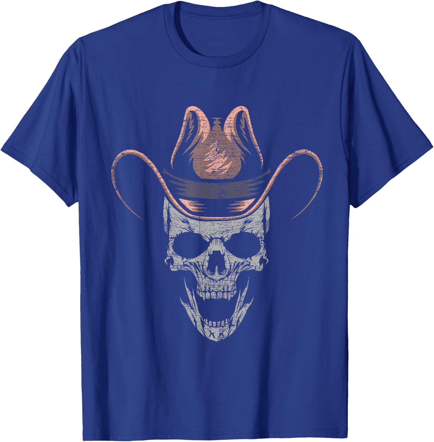 Skull Cowboy T-Shirt - T-Shirt | Royal
