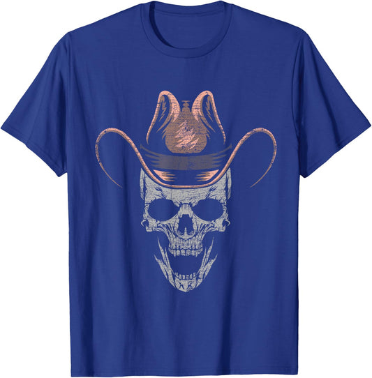 Skull Cowboy T-Shirt - T-Shirt | Royal