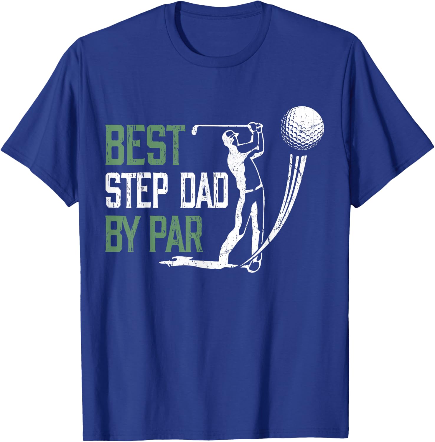 Best Step-Dad By Par Father's Day Gifts Golf Lover T-Shirt - T-Shirt | Royal