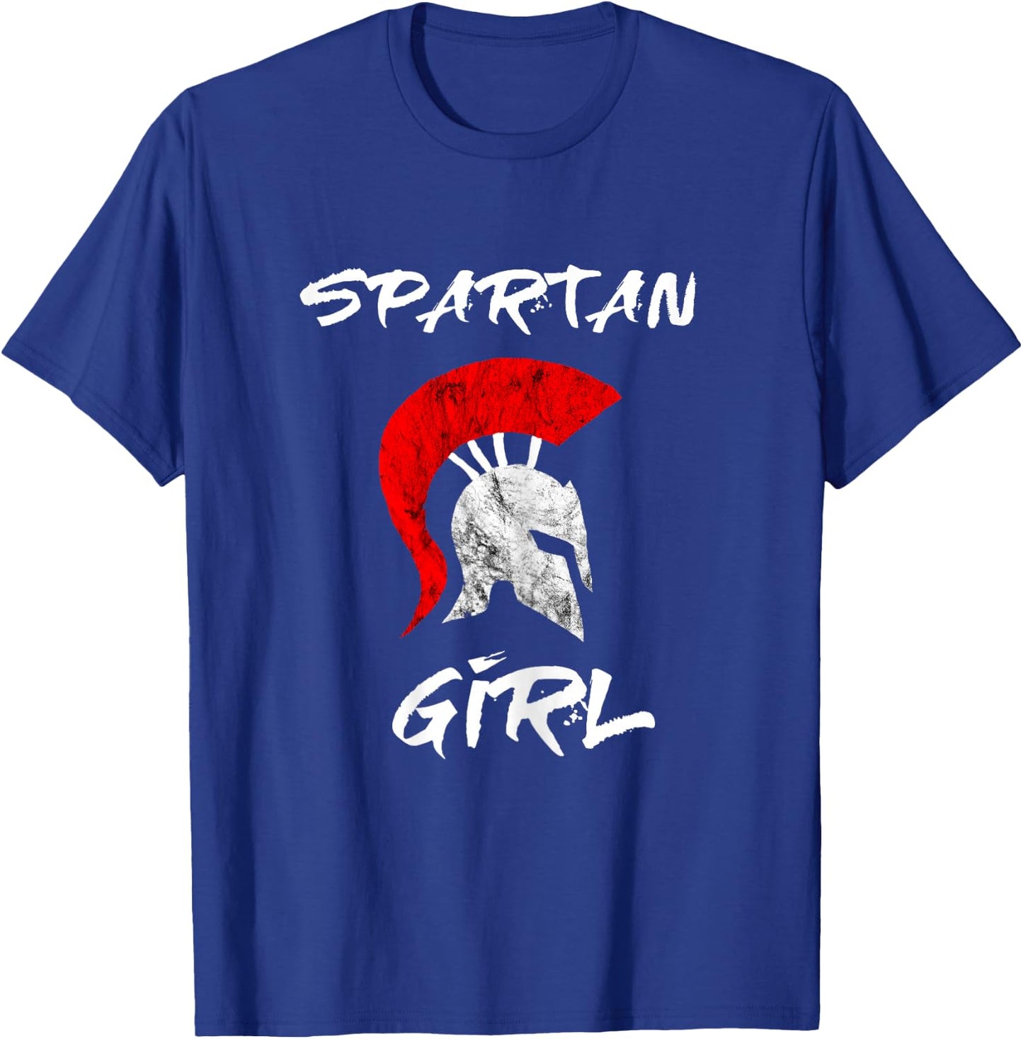 Spartan Girl Spartan Girl's Warrior Gladiators Helmet T-Shirt - T-Shirt | Royal