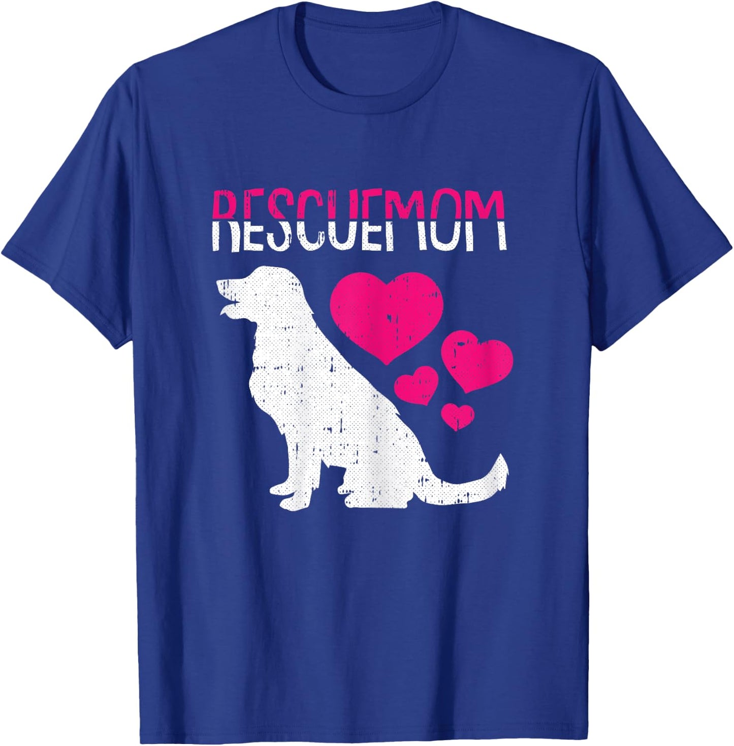 Rescue Mom Mothers-Day Labrador Doggie Adoption Dog Mama Women T-Shirt - T-Shirt | Royal