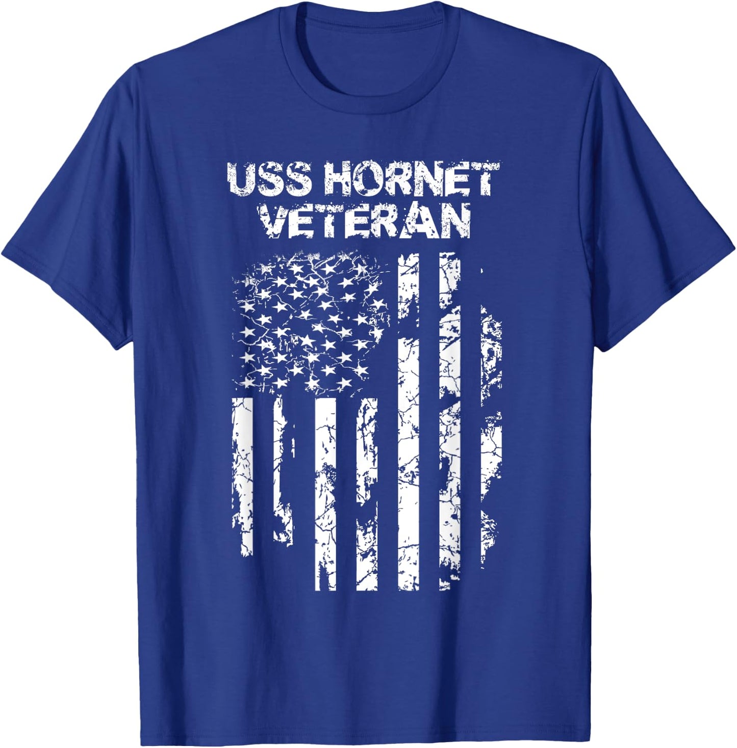 USS Hornet Veteran Military T-Shirt - T-Shirt | Royal