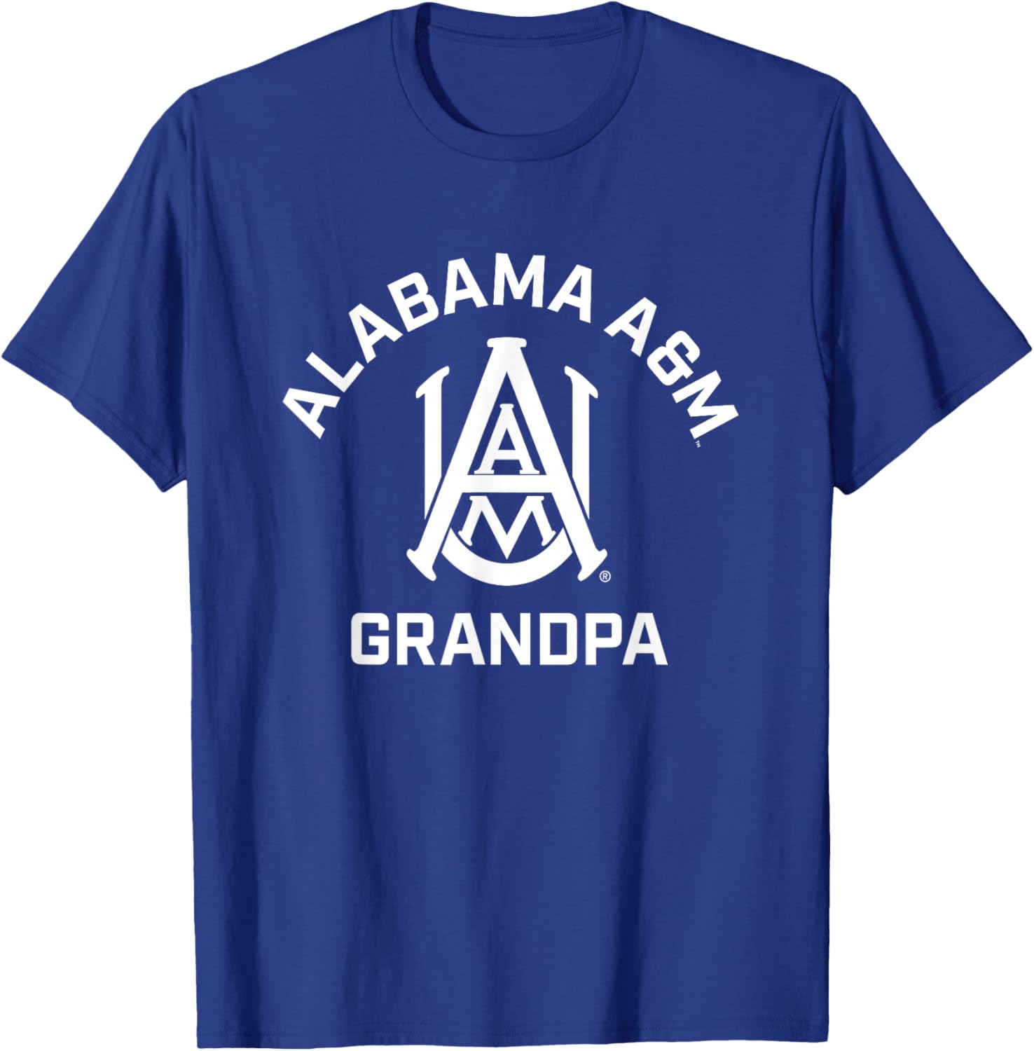 Alabama A&M University Bulldogs Arched Grandpa T-Shirt - T-Shirt | Royal