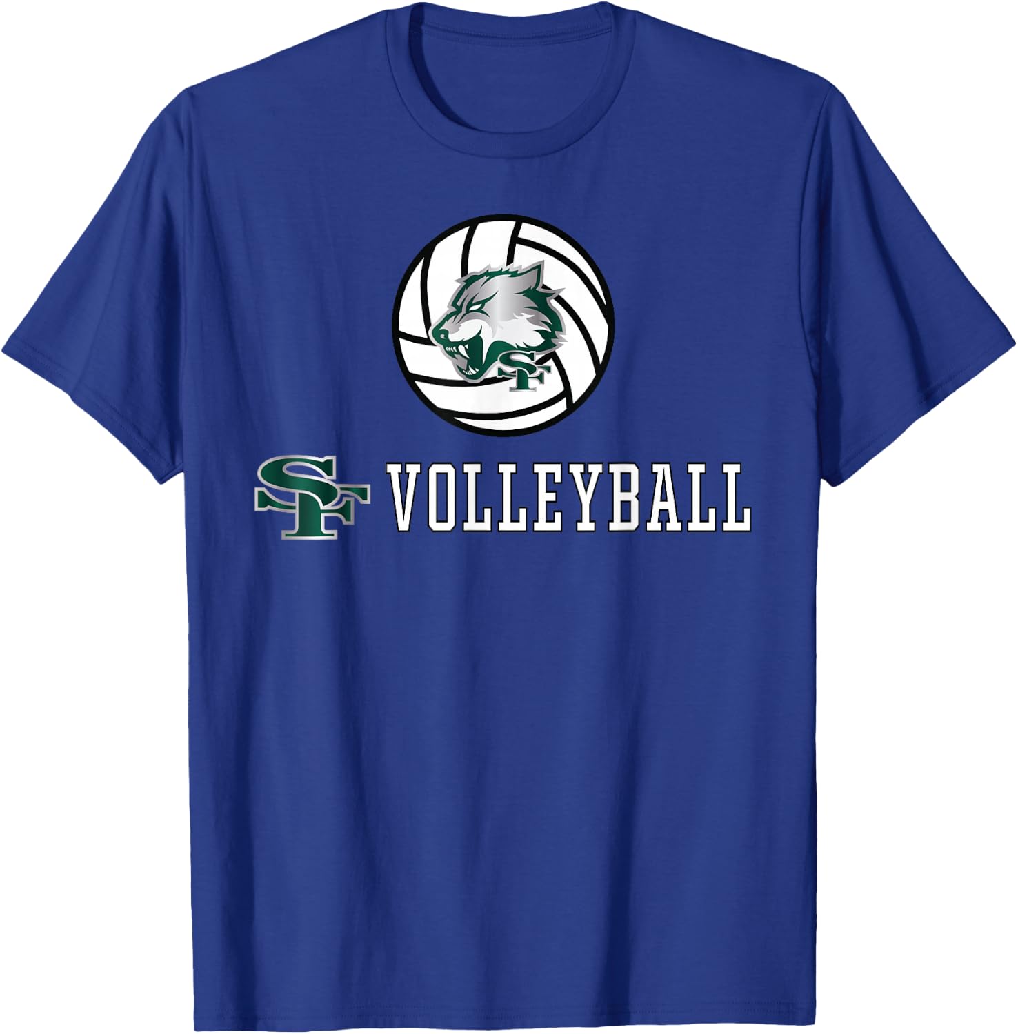 Santa Fe High School Wolves Volleyball T-Shirt - T-Shirt | Royal