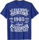 40th Birthday 40 Years Old Vintage Legends Born In 1985 T-Shirt - T-Shirt | Royal