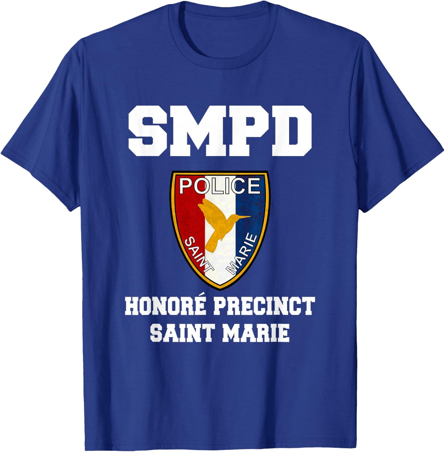 Death Paradise Saint Marie Police Badge T-Shirt - T-Shirt | Royal