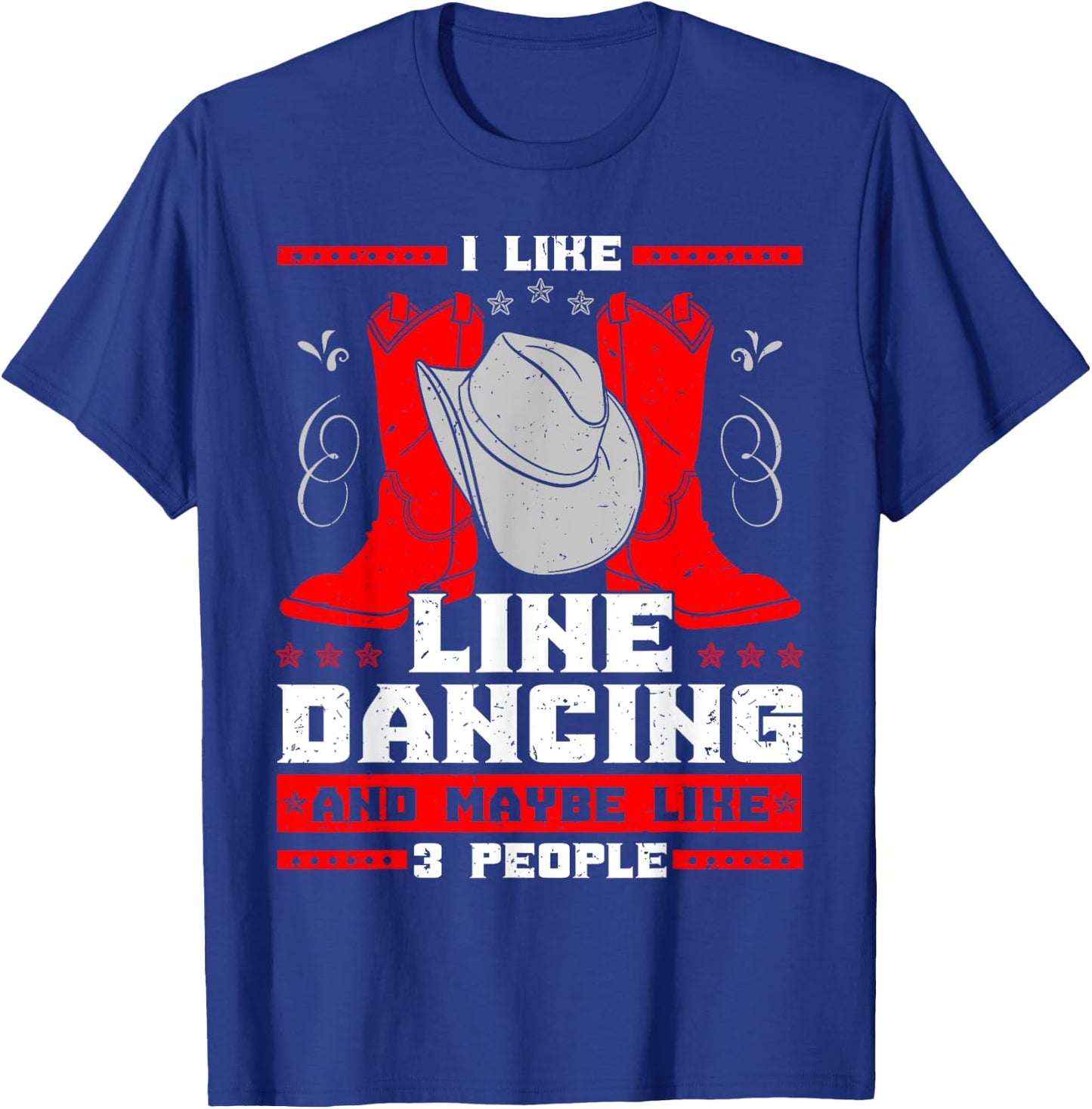 Line Dancing Choreographed Dancer Group Dance Teacher Gift Men Women Kids T-Shirt - T-Shirt | Royal