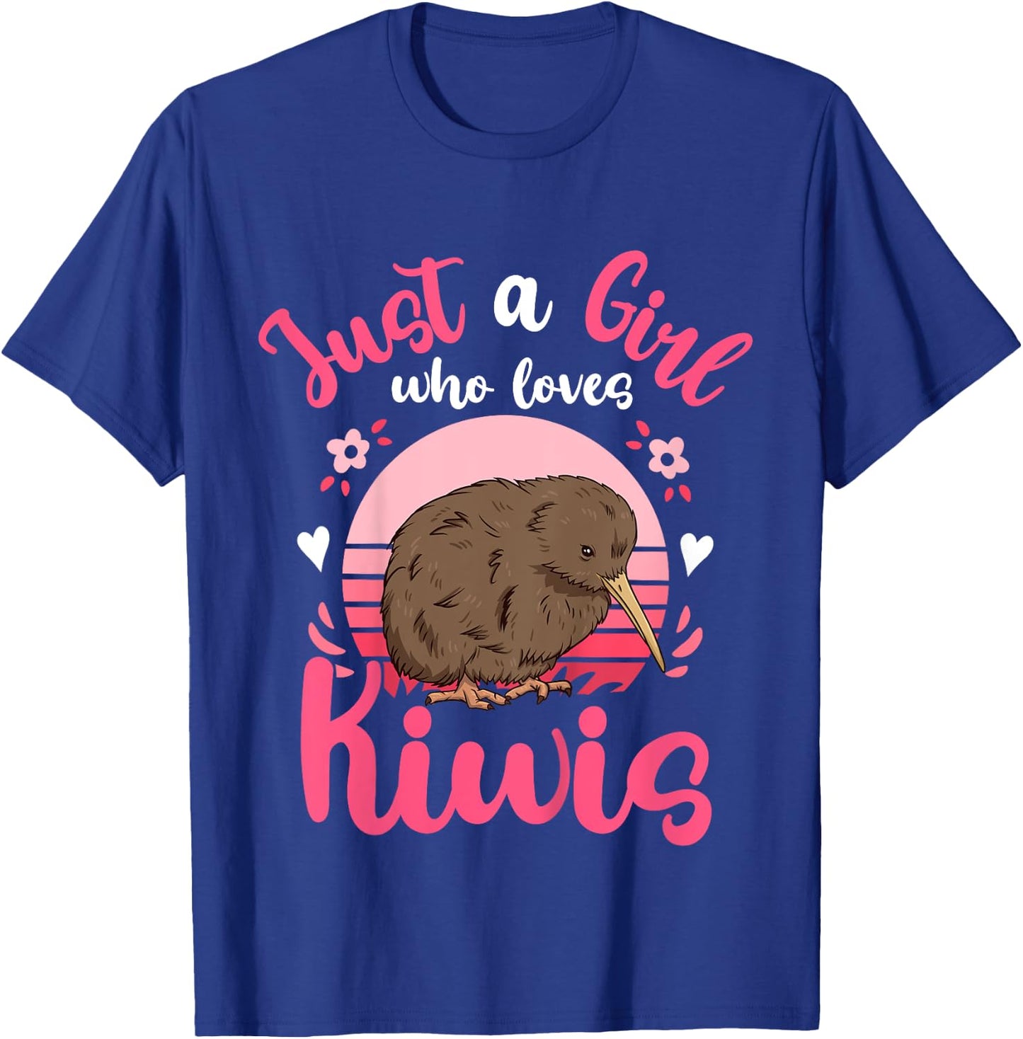 Kiwi Birds Just a Girl Who Loves Kiwis T-Shirt - T-Shirt | Royal