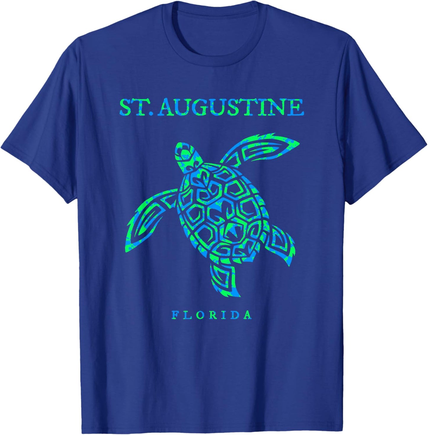 St. Augustine Florida Sea Turtle Boys Girls Souvenir T-Shirt - T-Shirt | Royal