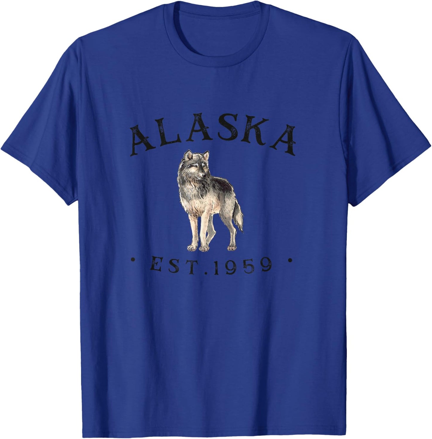 Alaska Shirt Women | Cool Alaska Wolf T-Shirt - T-Shirt | Royal