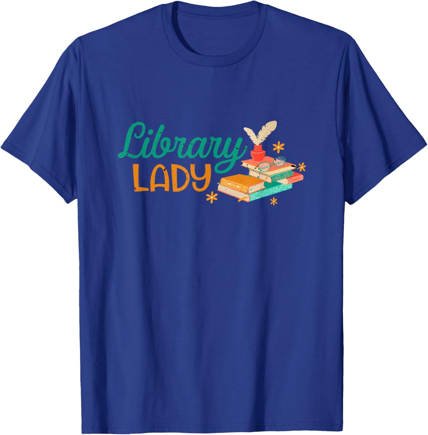 Librarian Bookworm Bookworm T-Shirt - T-Shirt | Royal