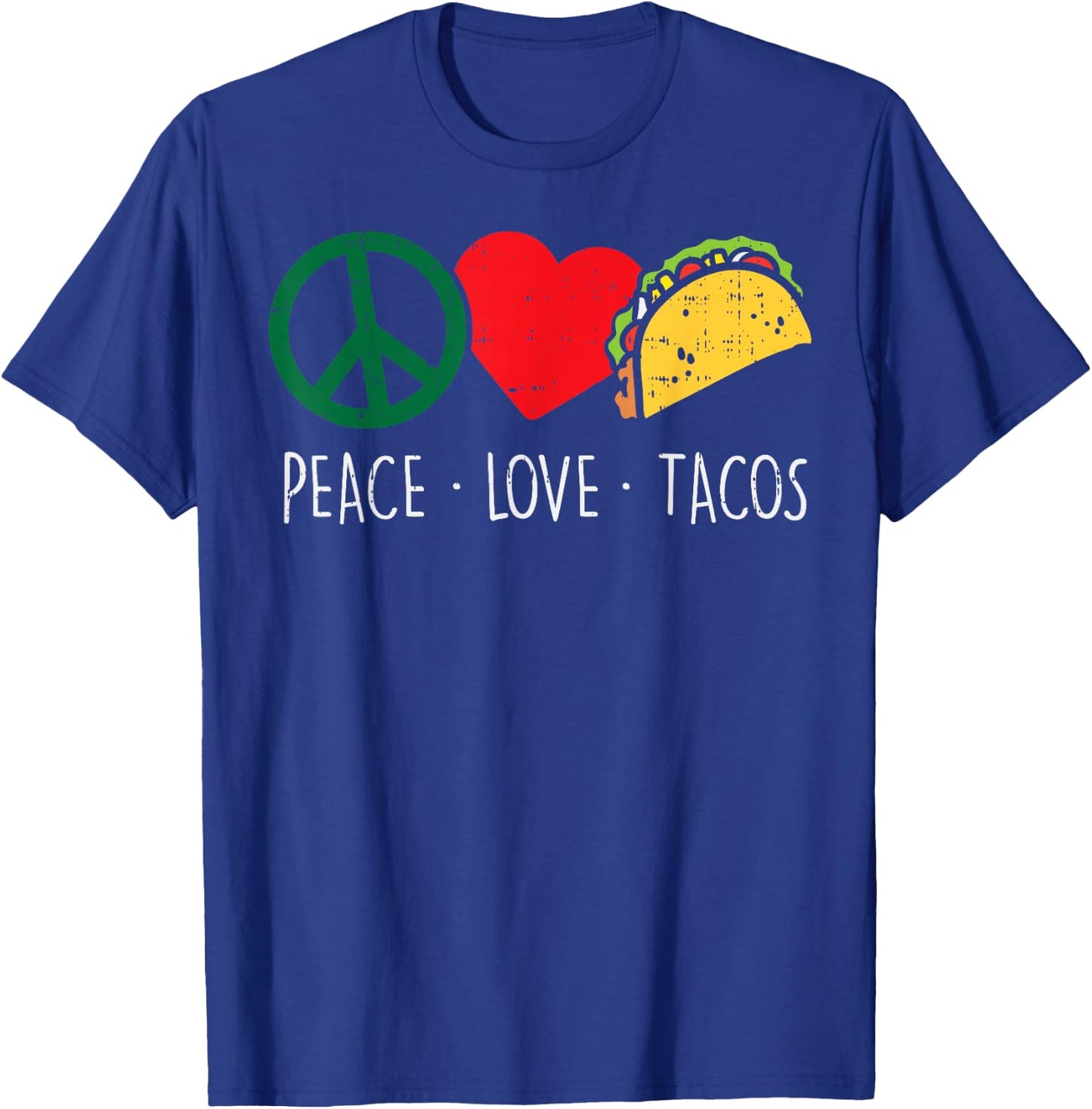 Peace Love Tacos Cinco De Mayo Fiesta Mexican Hippie Women T-Shirt - T-Shirt | Royal