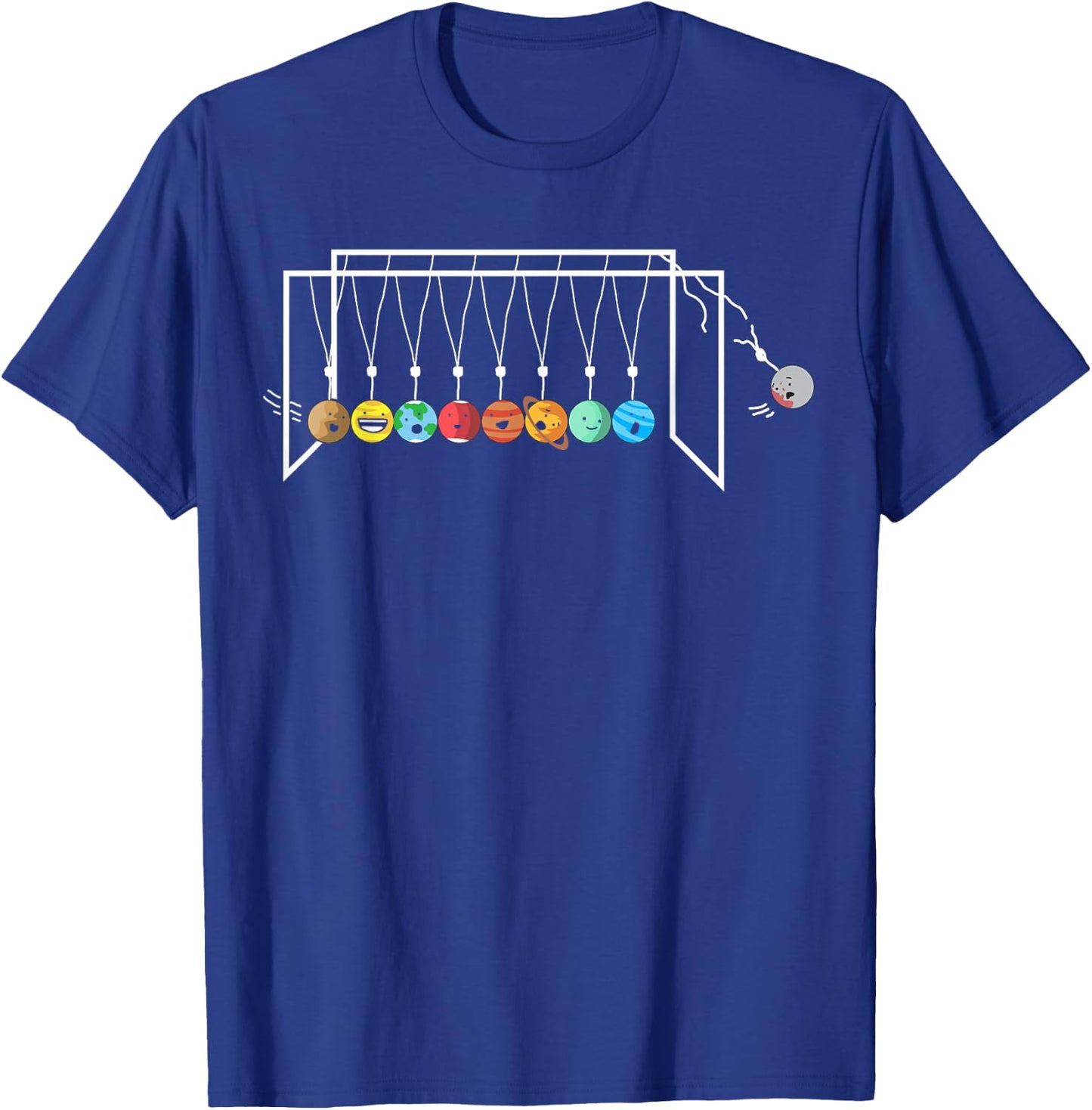 Funny Astrophysicist Shirt Planets Newton´s Cradle T-Shirt - T-Shirt | Royal