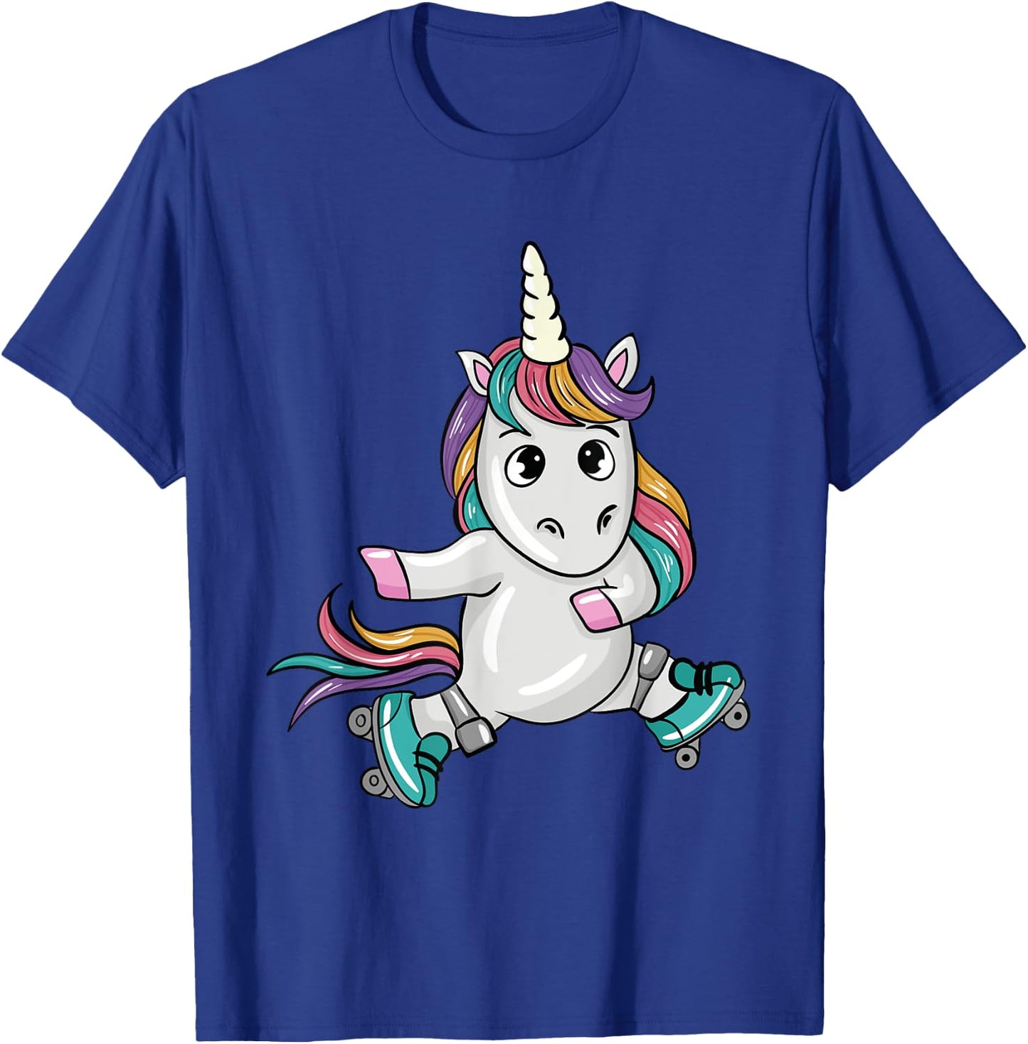 Unicorn Roller Skates Lover Gifts Roller Skating Lover Gift T-Shirt - T-Shirt | Royal