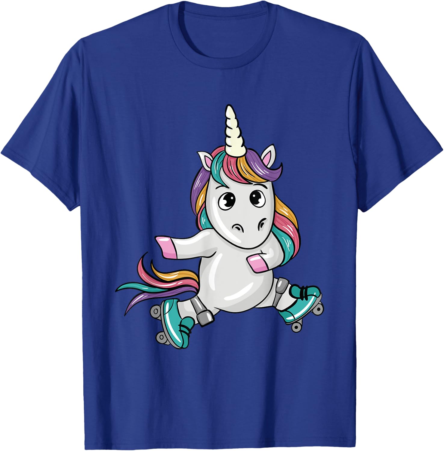 Unicorn Roller Skates Lover Gifts Roller Skating Lover Gift T-Shirt - T-Shirt | Royal