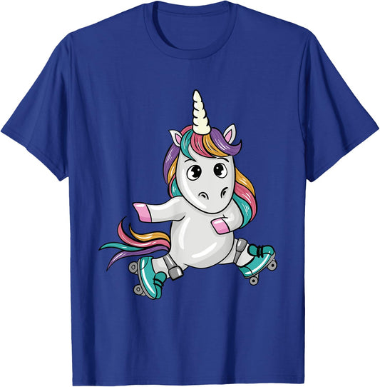 Unicorn Roller Skates Lover Gifts Roller Skating Lover Gift T-Shirt - T-Shirt | Royal