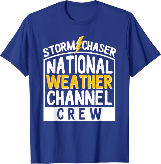 Storm Chase - National Weather Channel Crew T-Shirt - T-Shirt | Royal