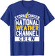Storm Chase - National Weather Channel Crew T-Shirt - T-Shirt | Royal