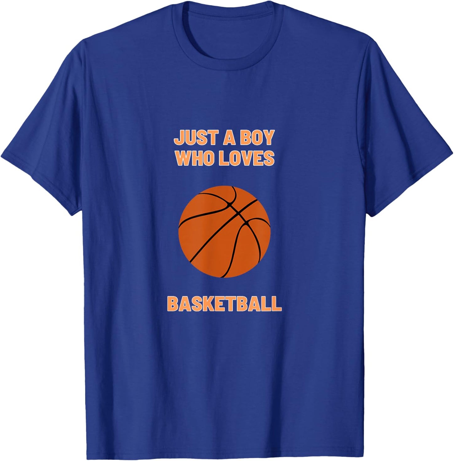 Just A Boy Who Loves Basketball Toddler Basketball Player T-Shirt - T-Shirt | Royal