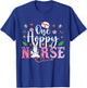 Nurse Squad Nurse Life Stethoscope Easter Bunny Easter Day T-Shirt - T-Shirt | Royal
